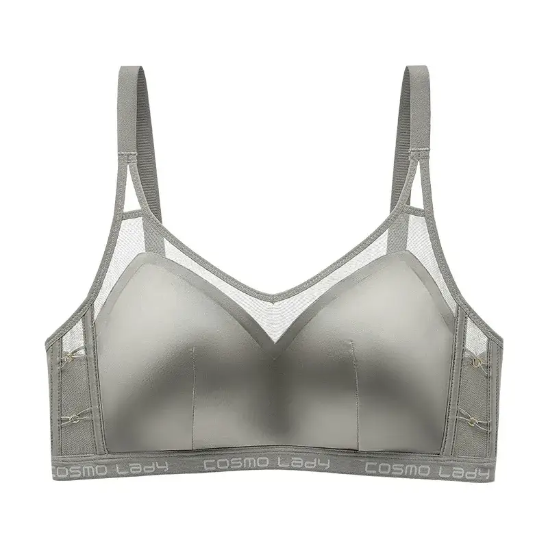 Luxury Gossed Satin Anti-Sagging Bra Women Large - Image 9