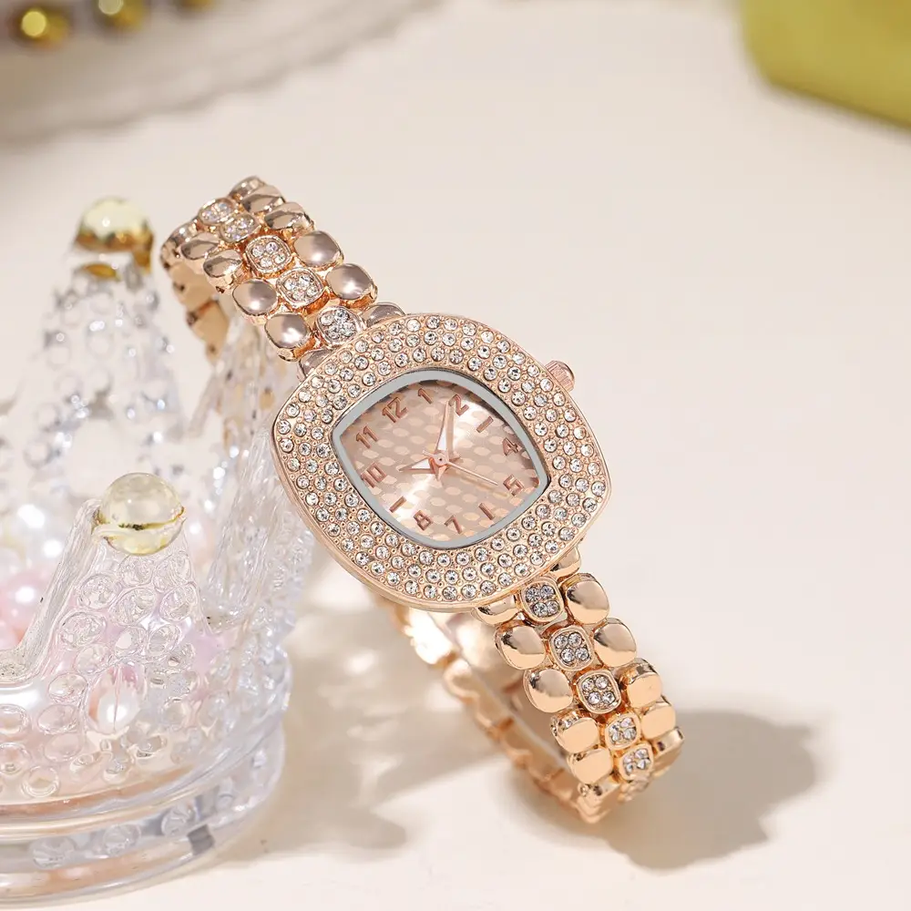 Ladies Diamond Bracelet Watch Silver Sparkle