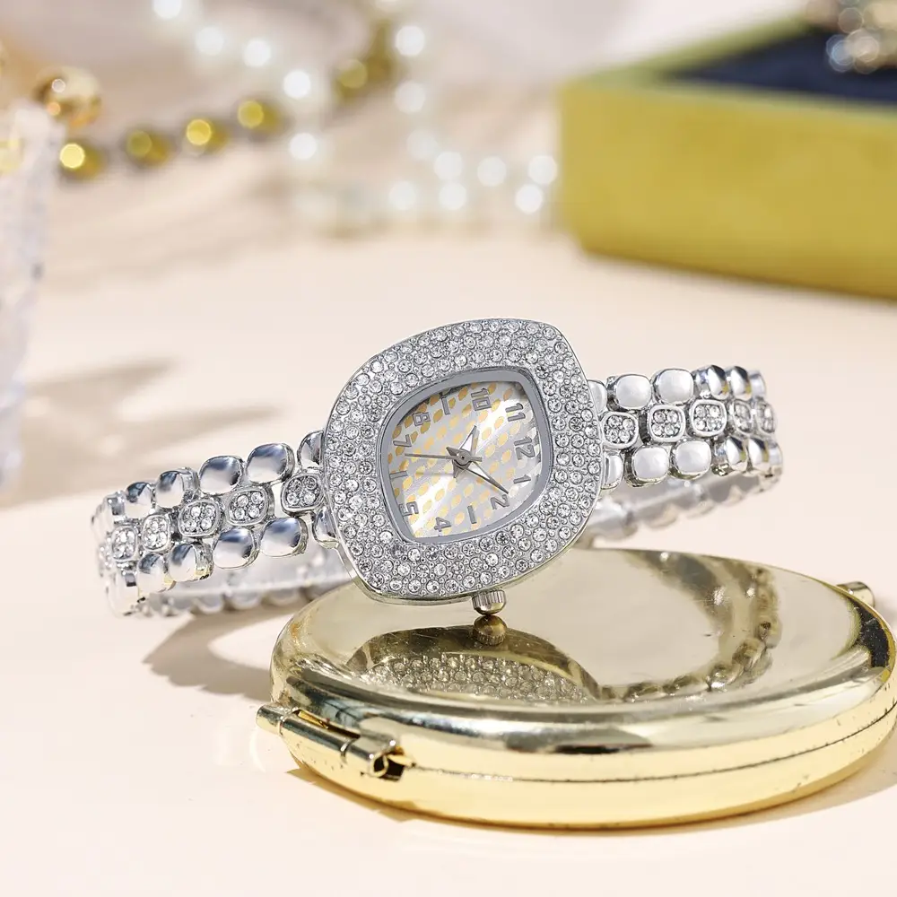 Ladies Diamond Bracelet Watch Silver Sparkle — feature 6