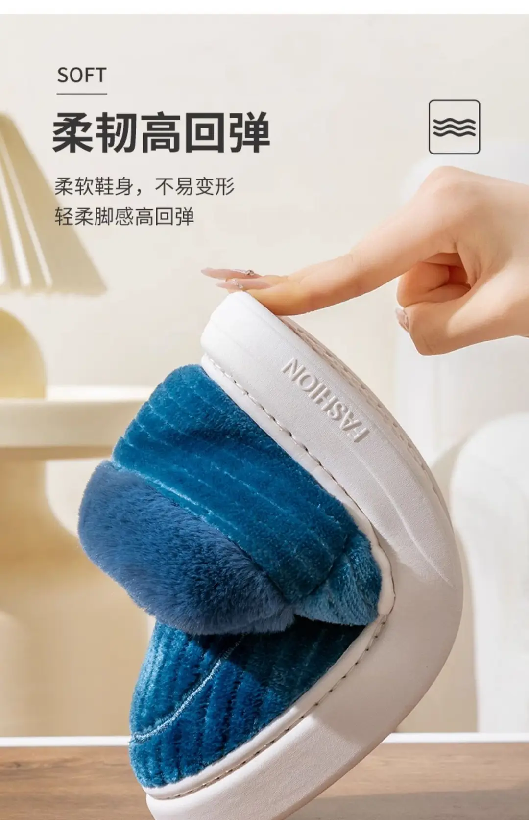 plus size Thickened Winter Cotton Slippers for Men fleece-lined Outer Wearing Home Warm Thick Sole Non-slip Cotton Shoes with Free Shipping for Women — feature 14