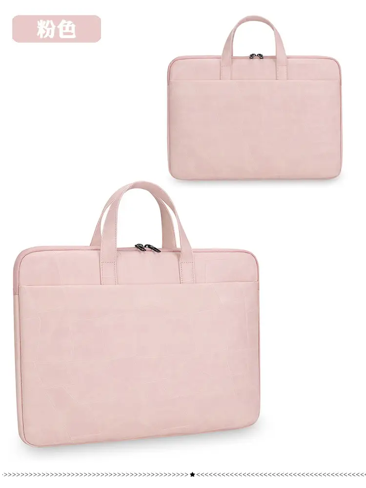 Black Cuff Leather Laptop Shoulder Bag Business Commuter — feature 22