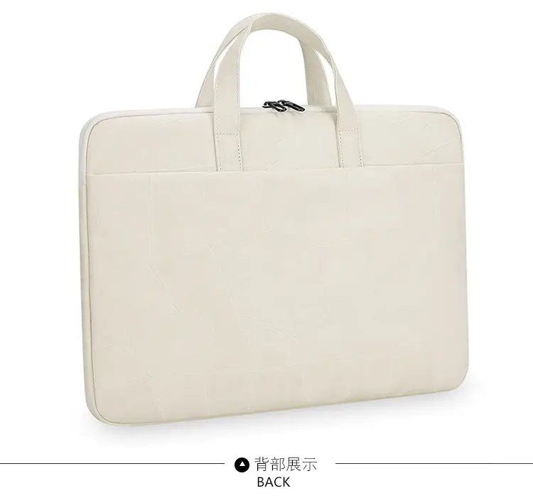 Black Cuff Leather Laptop Shoulder Bag Business Commuter — feature 26