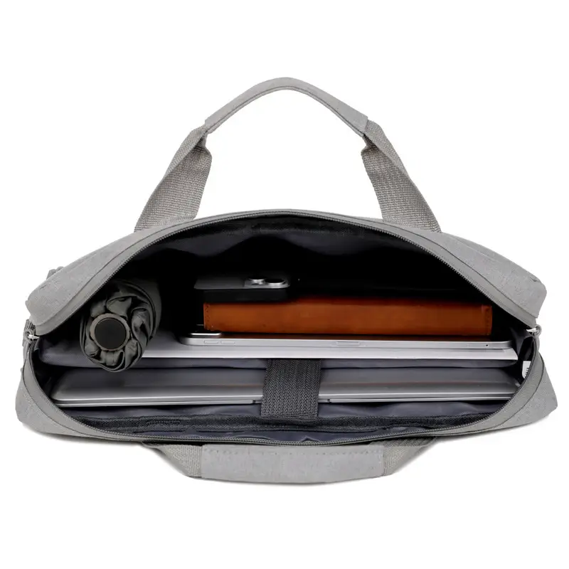 Lightweight Laptop Bag Grey Shoulder Crossbody - Image 7
