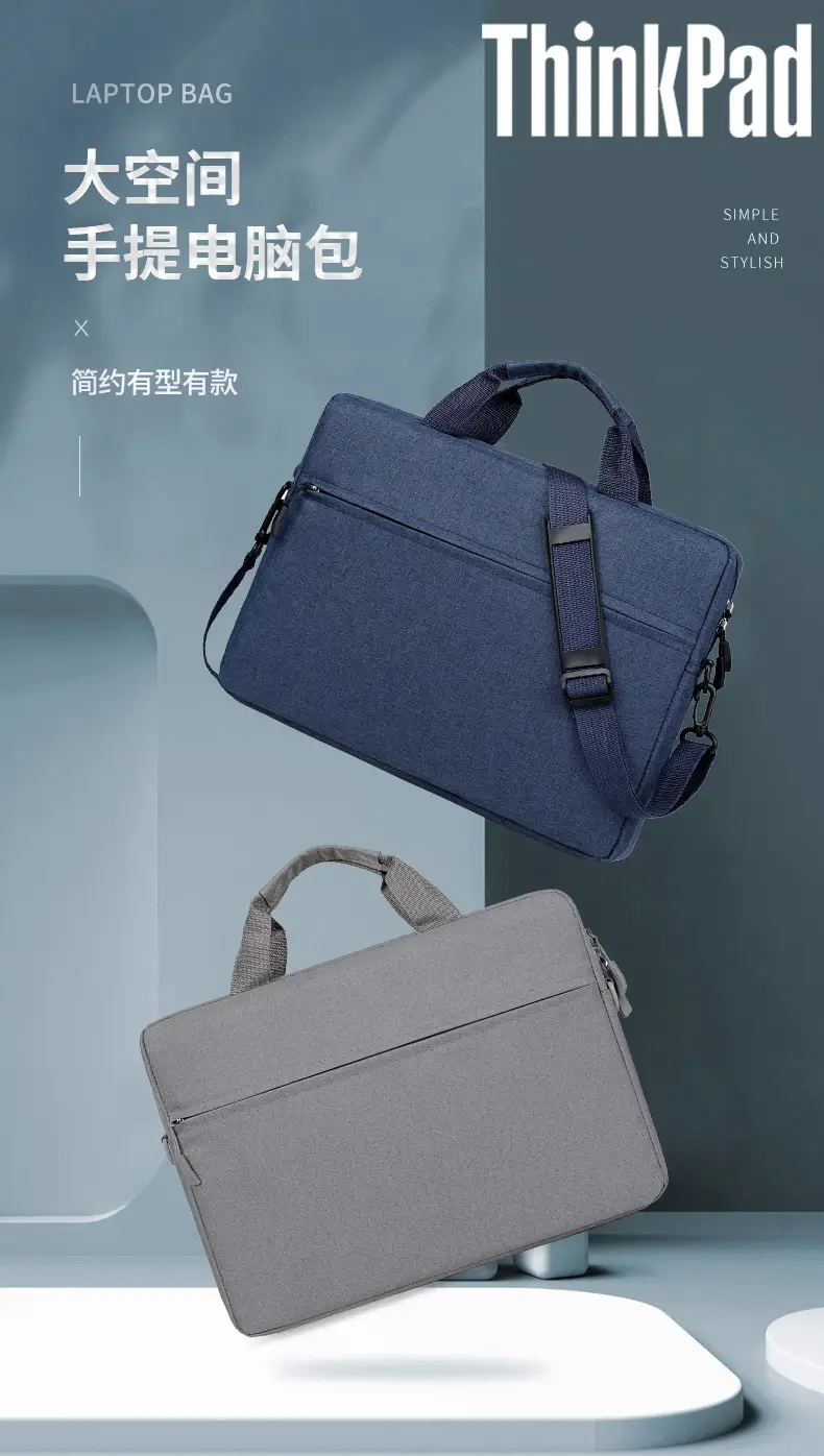 Lightweight Laptop Bag Grey Shoulder Crossbody — feature 1