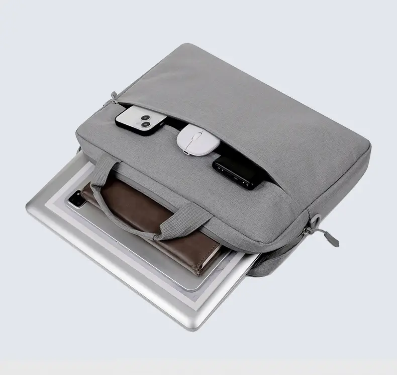 Lightweight Laptop Bag Grey Shoulder Crossbody — feature 10