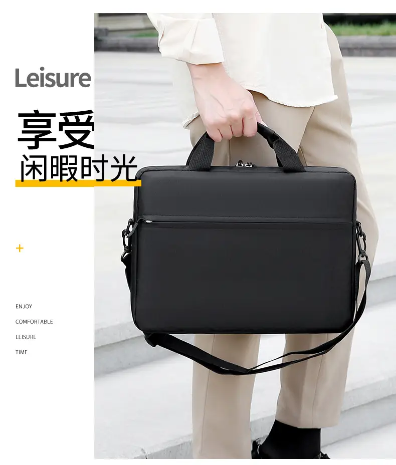 Lightweight Laptop Bag Grey Shoulder Crossbody — feature 18