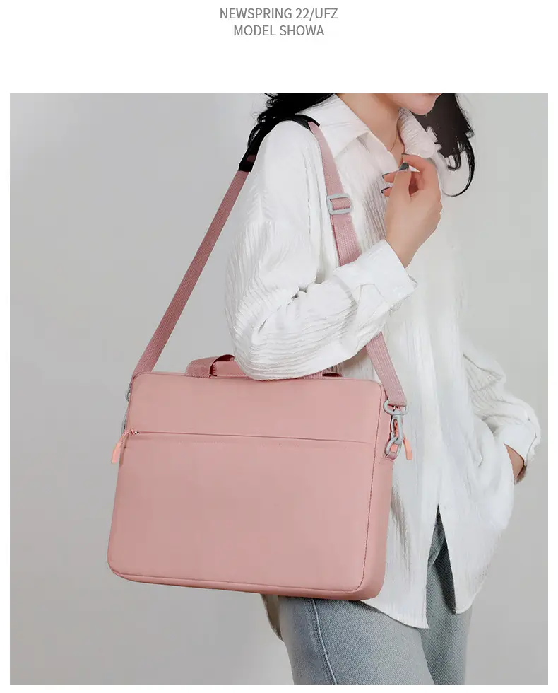 Lightweight Laptop Bag Grey Shoulder Crossbody — feature 19