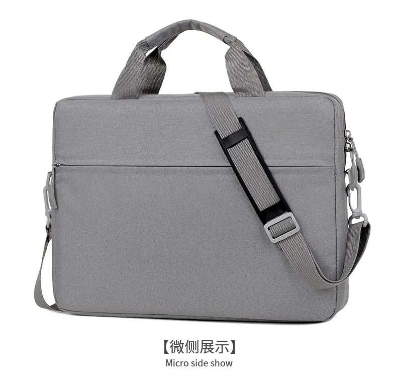 Lightweight Laptop Bag Grey Shoulder Crossbody — feature 36