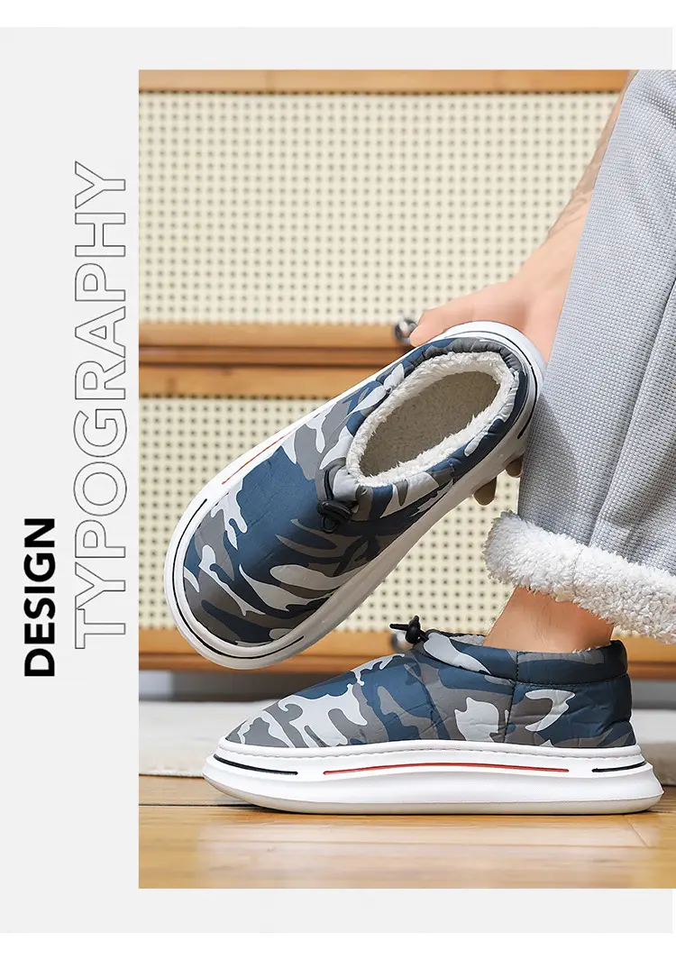 Cotton Slippers Autumn and Winter New Home Indoor Couple Plus Velvet Bag with Cotton Shoes Thick Sole Dung Feeling Maomao Bread Shoes — feature 11