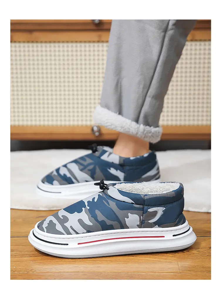 Cotton Slippers Autumn and Winter New Home Indoor Couple Plus Velvet Bag with Cotton Shoes Thick Sole Dung Feeling Maomao Bread Shoes — feature 9