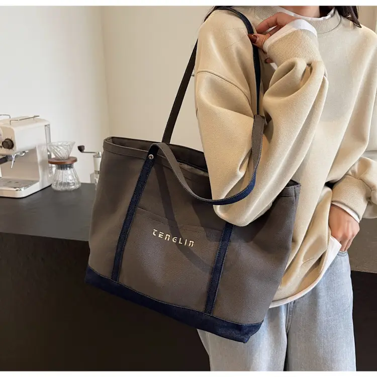 Canvas Large Capacity Shoulder Bag for Women 2026 — feature 13