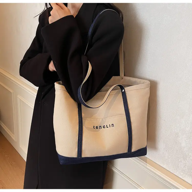 Canvas Large Capacity Shoulder Bag for Women 2026 — feature 23
