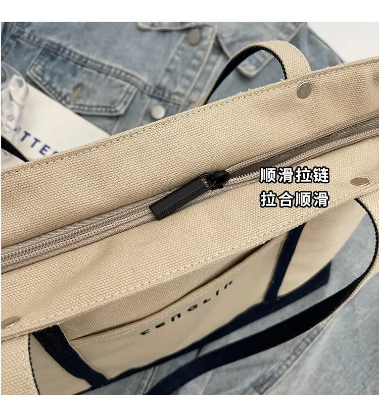 Canvas Large Capacity Shoulder Bag for Women 2026 — feature 3