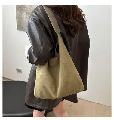 Large Capacity Women's Tote Bag Brown 2024 — feature 9