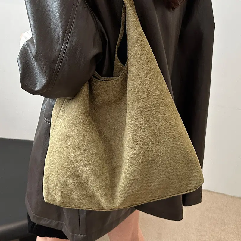Large Capacity Women's Tote Bag Brown 2024 - Image 2
