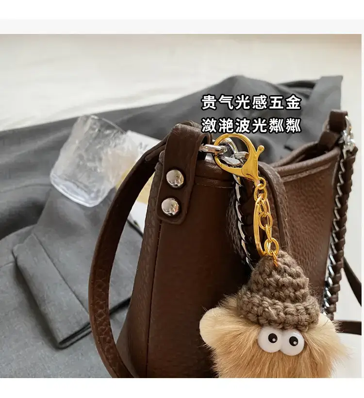 White Korean-style Shoulder Crossbody Tote Bag — feature 4