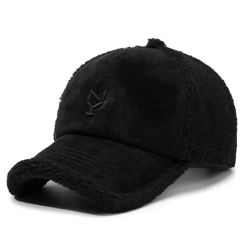 Pink Teddy Velvet Baseball Cap for Men Women - Image 8