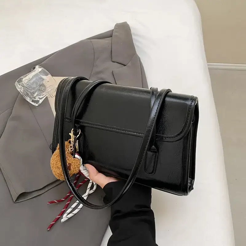 Vintage Brown Leather Shoulder Bag for Women 2024 - Image 7