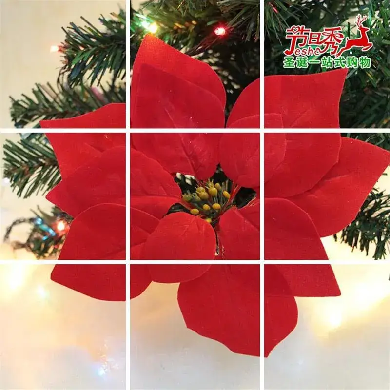 Christmas Snowflake Pine Cone Bow Ornaments 3m Gold Trim - Image 78