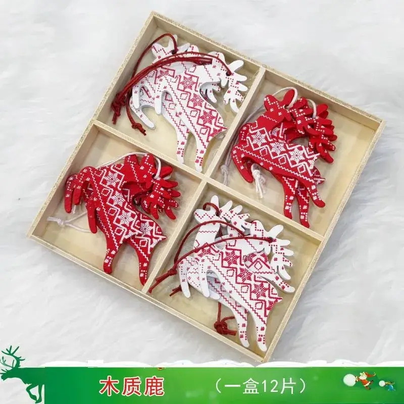Christmas Snowflake Pine Cone Bow Ornaments 3m Gold Trim - Image 21