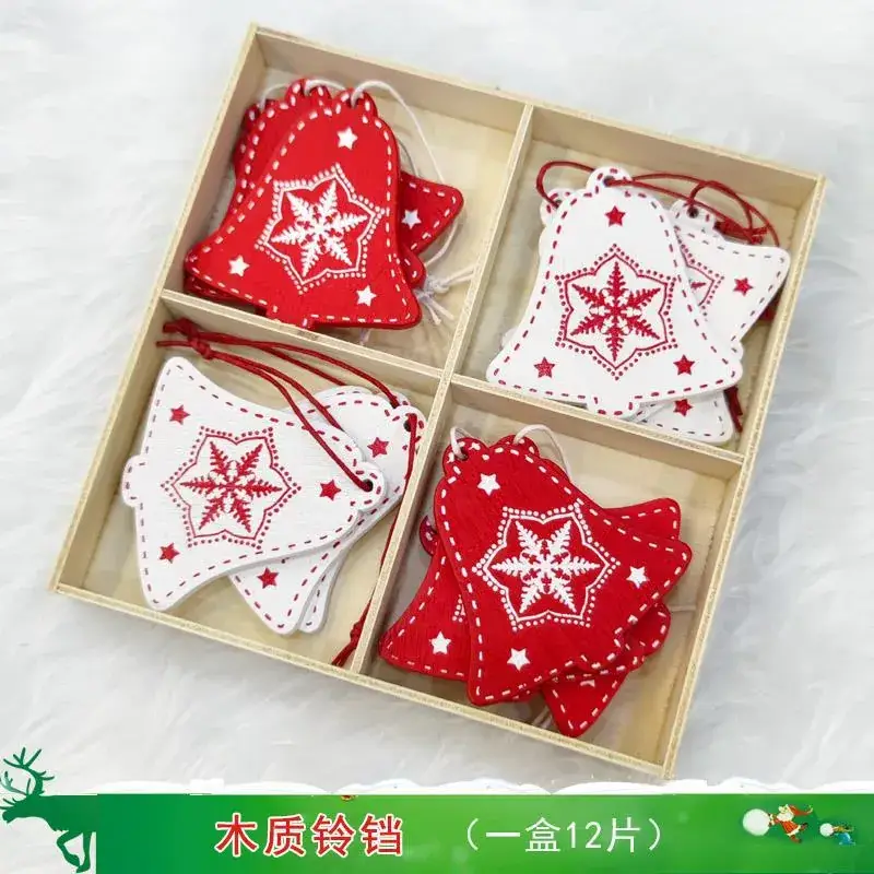 Christmas Snowflake Pine Cone Bow Ornaments 3m Gold Trim - Image 23