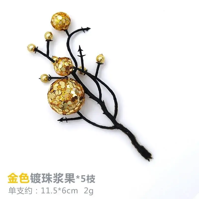 Christmas Snowflake Pine Cone Bow Ornaments 3m Gold Trim - Image 51