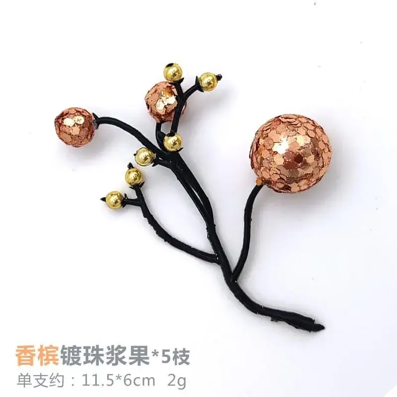 Christmas Snowflake Pine Cone Bow Ornaments 3m Gold Trim - Image 53