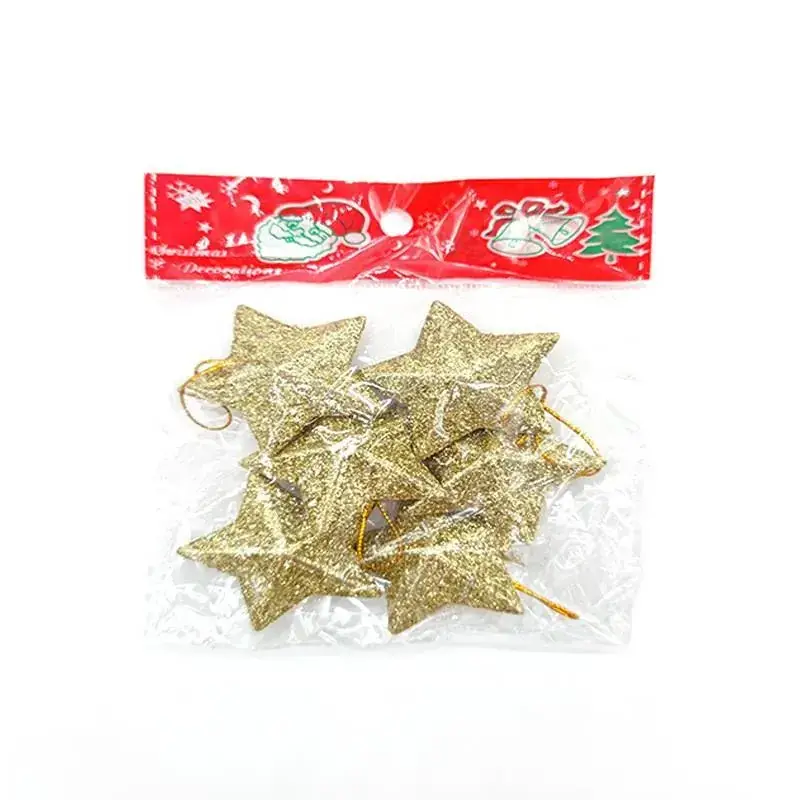 Christmas Snowflake Pine Cone Bow Ornaments 3m Gold Trim - Image 62