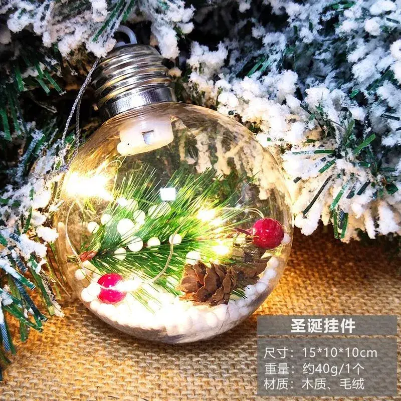 Christmas Snowflake Pine Cone Bow Ornaments 3m Gold Trim - Image 74