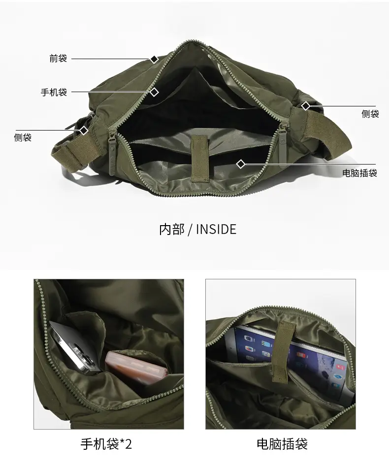 2024 New Men's Lightweight Water-Proof Shoulder Tote Bag — feature 10