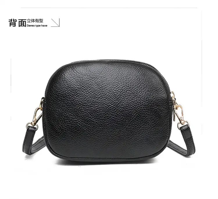 Women's Small Crossbody Bag Purple Leather Three Layer — feature 25