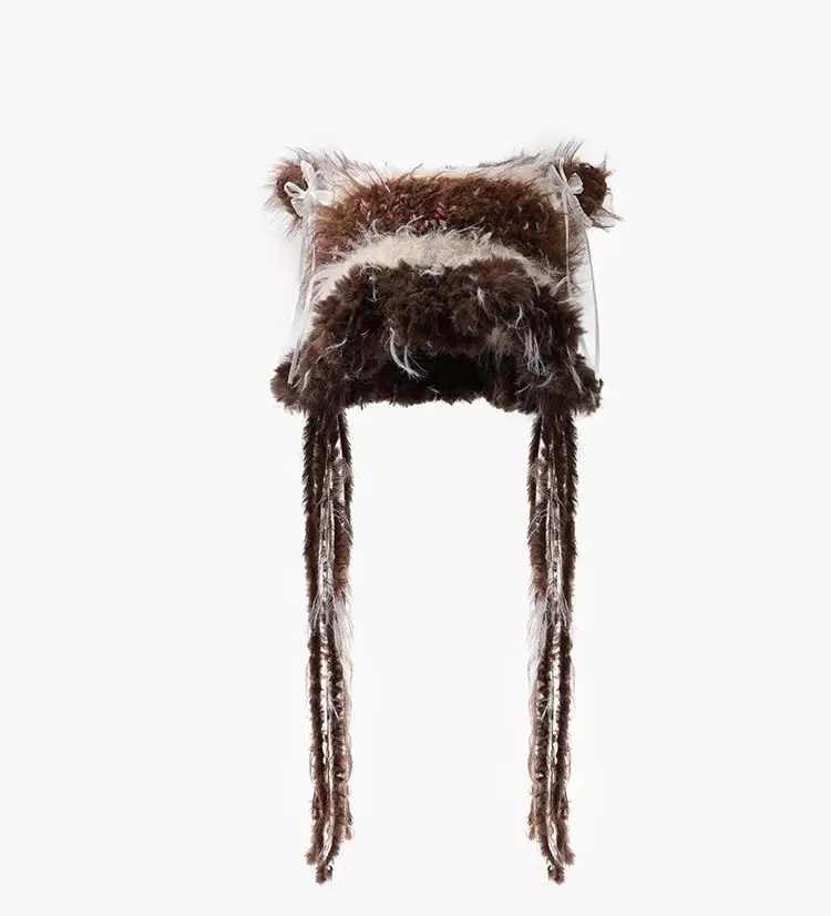Women Fleece Ear Bag Warm Hat Winter Autumn — feature 22
