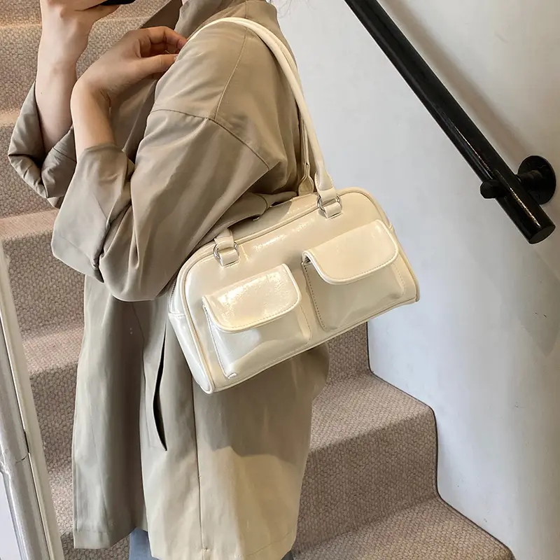Brown Leather Shoulder Bag for Women, 2025 New Commuter, Large Capacity, Simple Fashion - Image 10