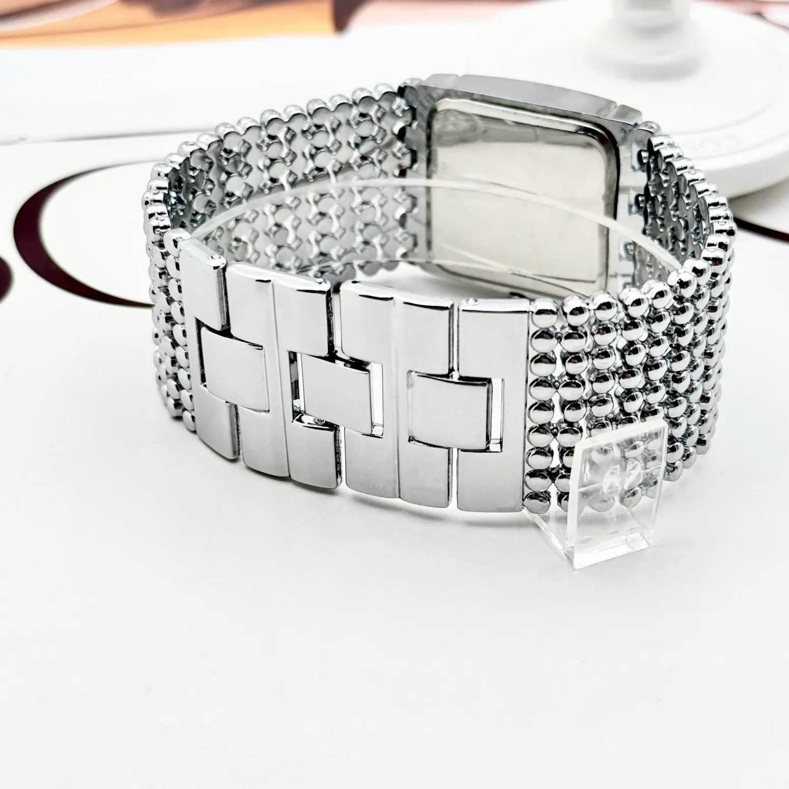 Square Diamond Encrusted Women's Quartz Watch — feature 14