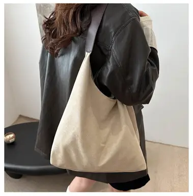 Niche Suede Bag Women's Large Capacity Shoulder Bag — feature 10