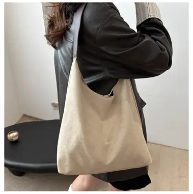 Niche Suede Bag Women's Large Capacity Shoulder Bag — feature 11
