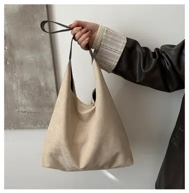 Niche Suede Bag Women's Large Capacity Shoulder Bag — feature 12