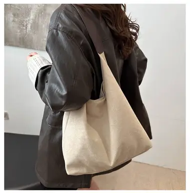 Niche Suede Bag Women's Large Capacity Shoulder Bag — feature 16