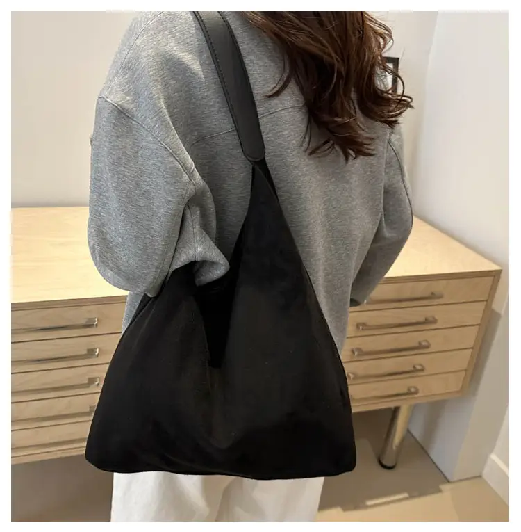 Niche Suede Bag Women's Large Capacity Shoulder Bag — feature 23