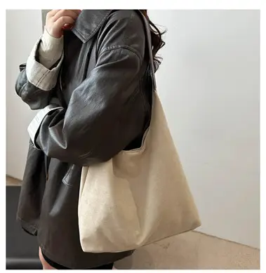 Niche Suede Bag Women's Large Capacity Shoulder Bag — feature 8