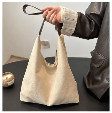 Niche Suede Bag Women's Large Capacity Shoulder Bag — feature 9