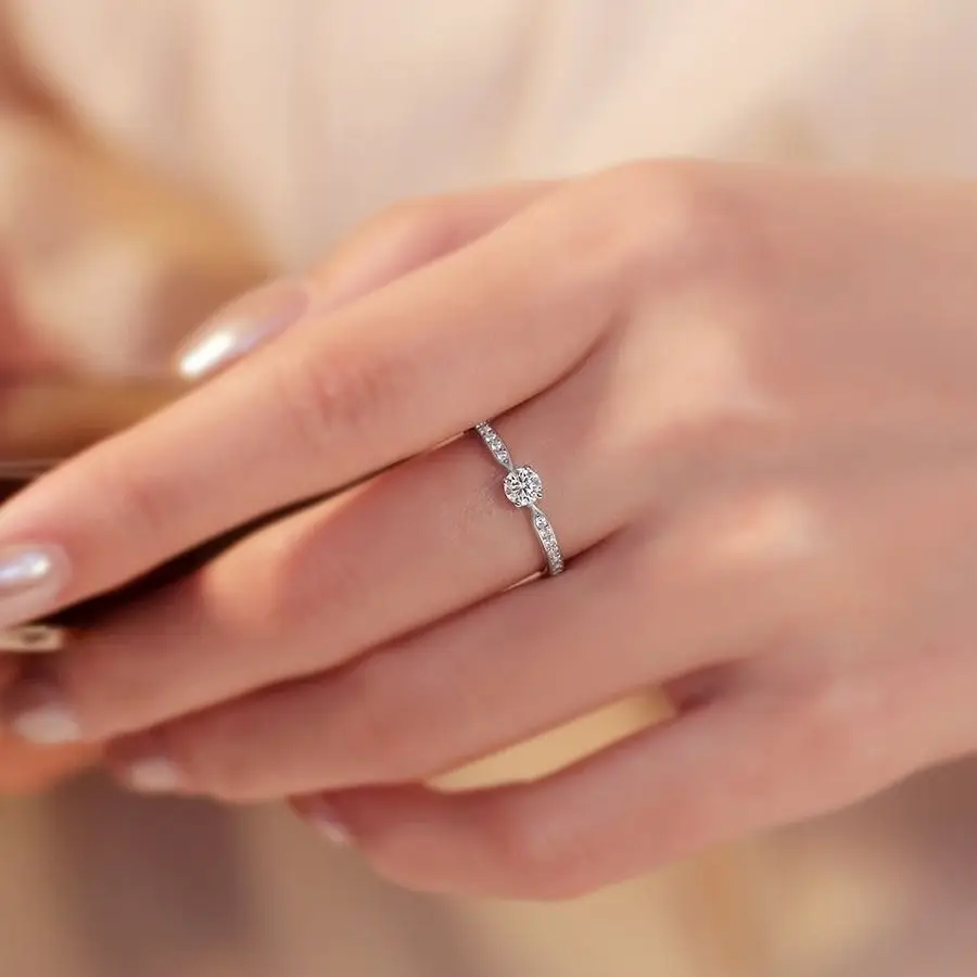 Luxury Moissanite Ring for Women Wedding Gift