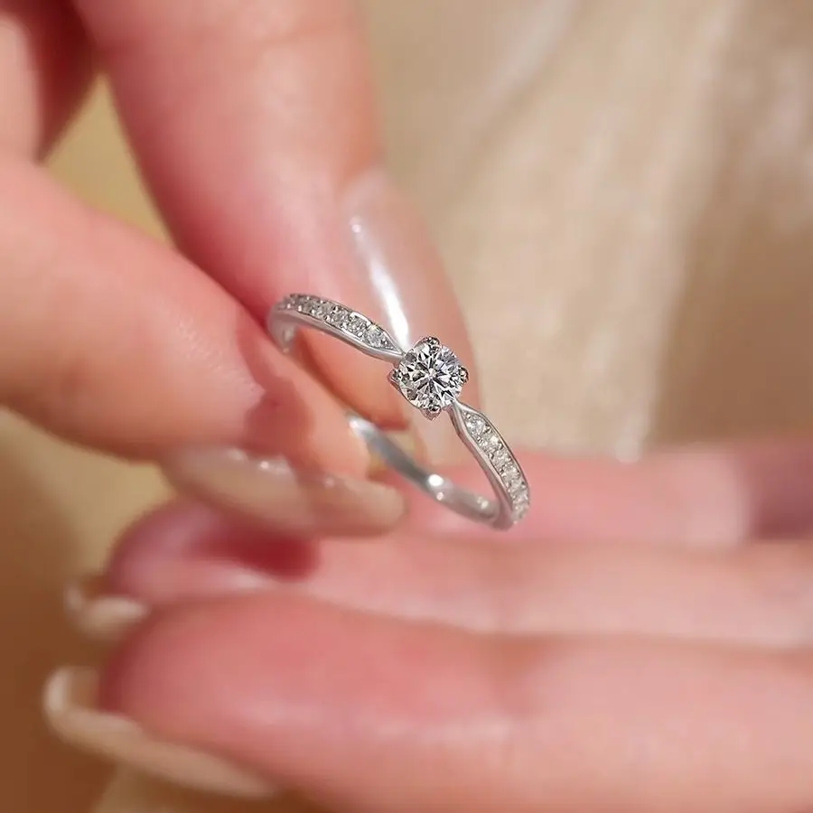 Luxury Moissanite Ring for Women Wedding Gift