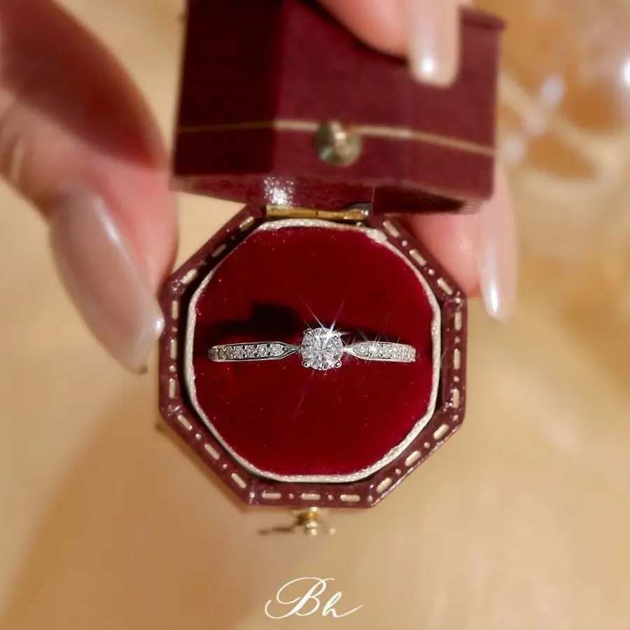 Luxury Moissanite Ring for Women Wedding Gift