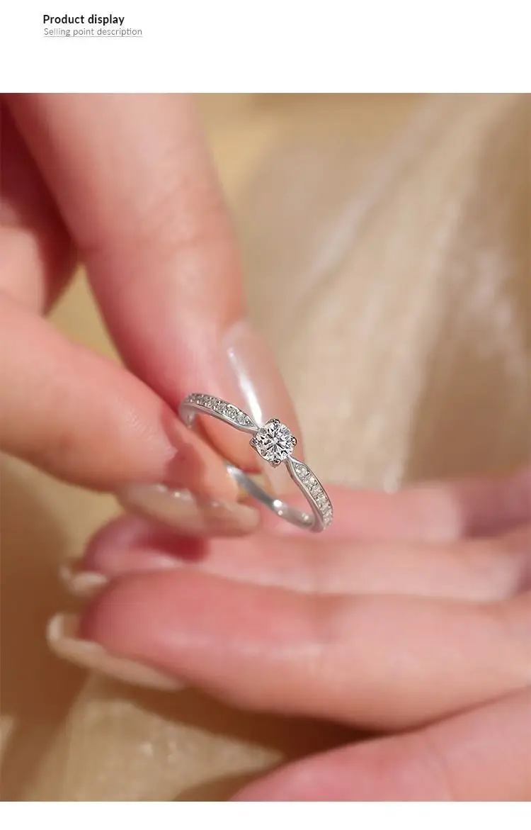 Luxury Moissanite Ring for Women Wedding Gift — feature 5