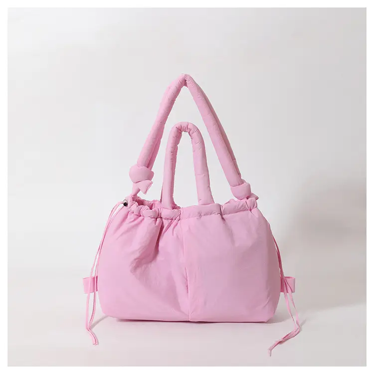 Blue Shoulder Crossbody Bag with Drawstring Closure — feature 18