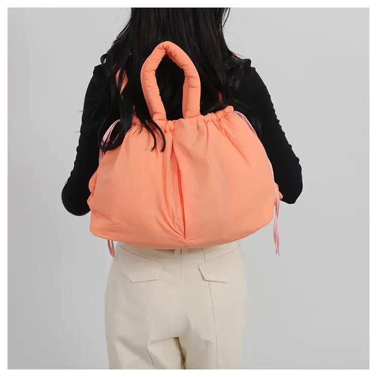Blue Shoulder Crossbody Bag with Drawstring Closure — feature 26