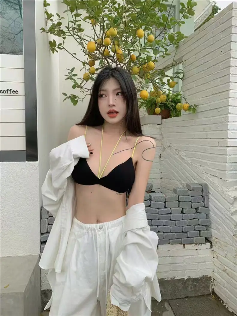 Sexy Spice Triangle Cup Bra Summer Tube Top with Camisole Vest — feature 3