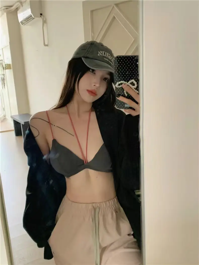 Sexy Spice Triangle Cup Bra Summer Tube Top with Camisole Vest — feature 6