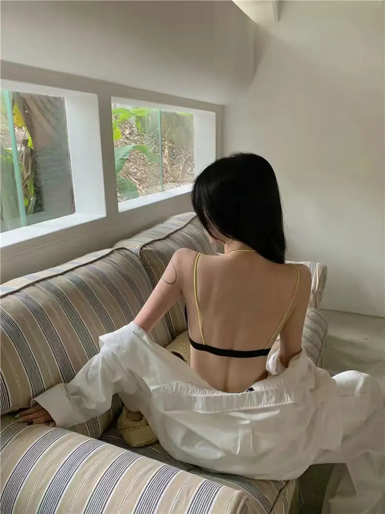Sexy Spice Triangle Cup Bra Summer Tube Top with Camisole Vest — feature 7